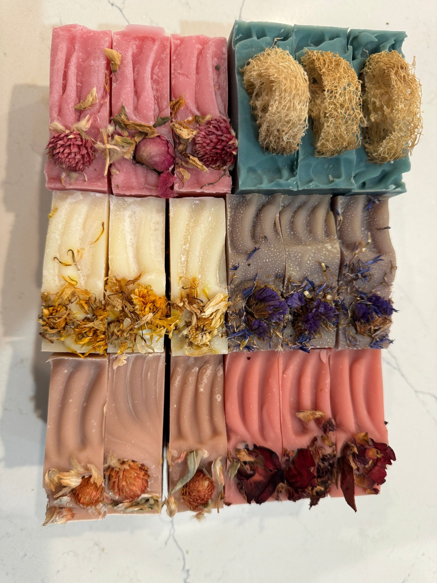 Botanical Collection Gift Set of Goat Milk Luxury Handmade Soap with Botanicals