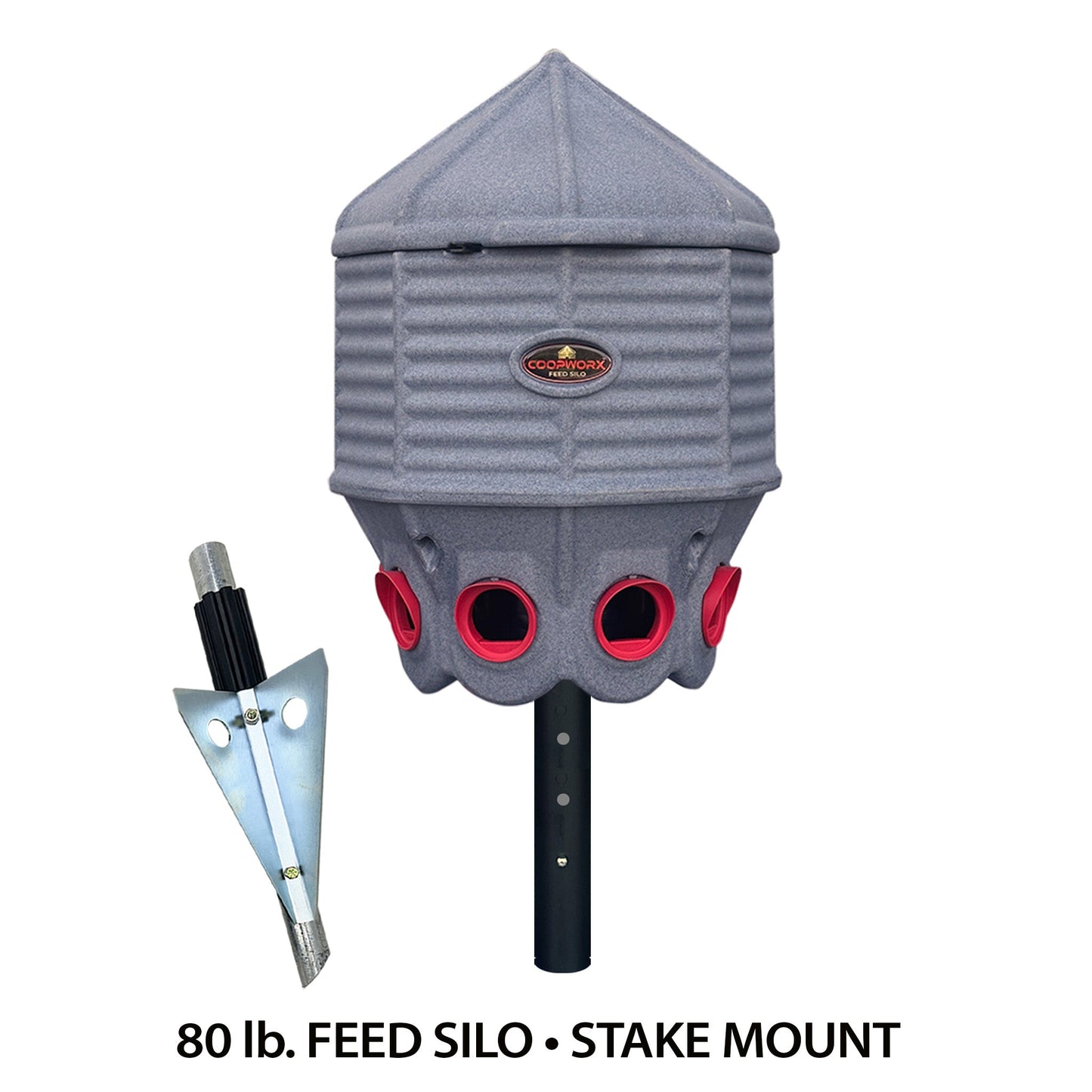 CoopWorx Feed Silo, 80 lb Capacity