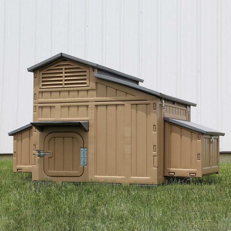 The Large Tan Formex Coop is Proudly Made in the USA with Fast Shipping.