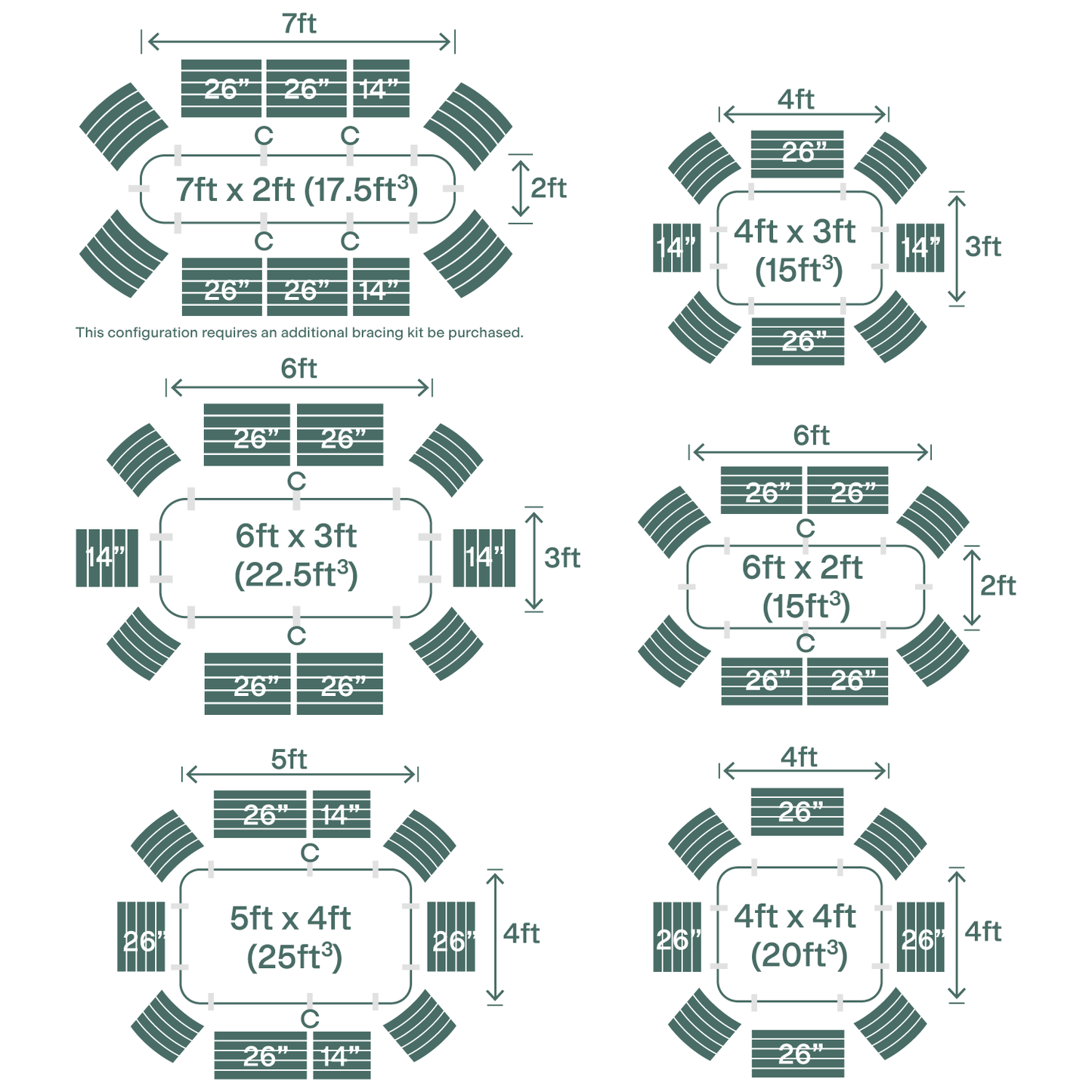 Birdies Medium Raised Garden Bed, 15" Short