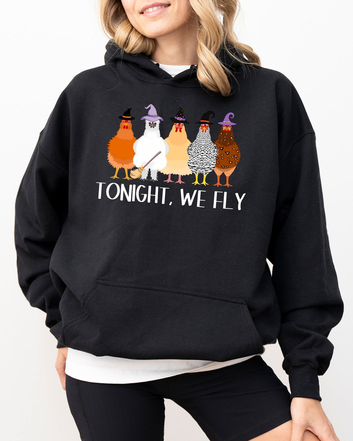 Tonight We Fly chicken Halloween hoodie