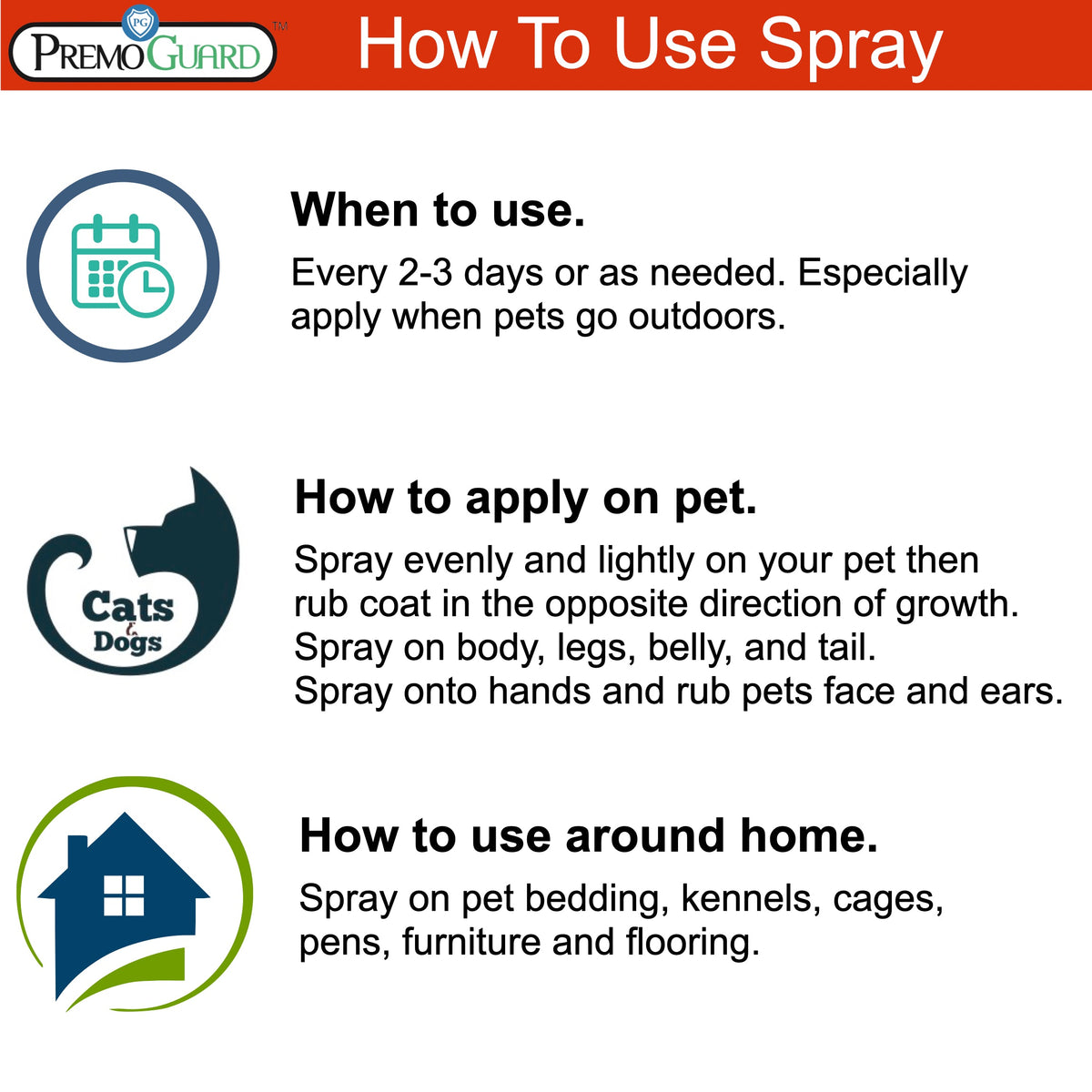 Pet Protector Spray | Plant Based Non-Toxic | Premo Guard