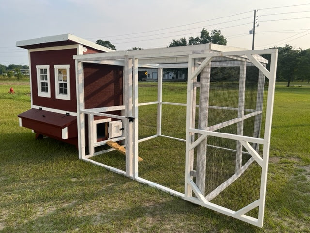 OverEZ Wooden 8 Ft. Chicken Run (8’W X 8’L X 6’3”H)