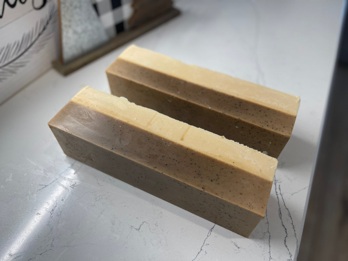 Coffee and Cream Luxury Handmade Soap with Real Coffee and Coconut Milk