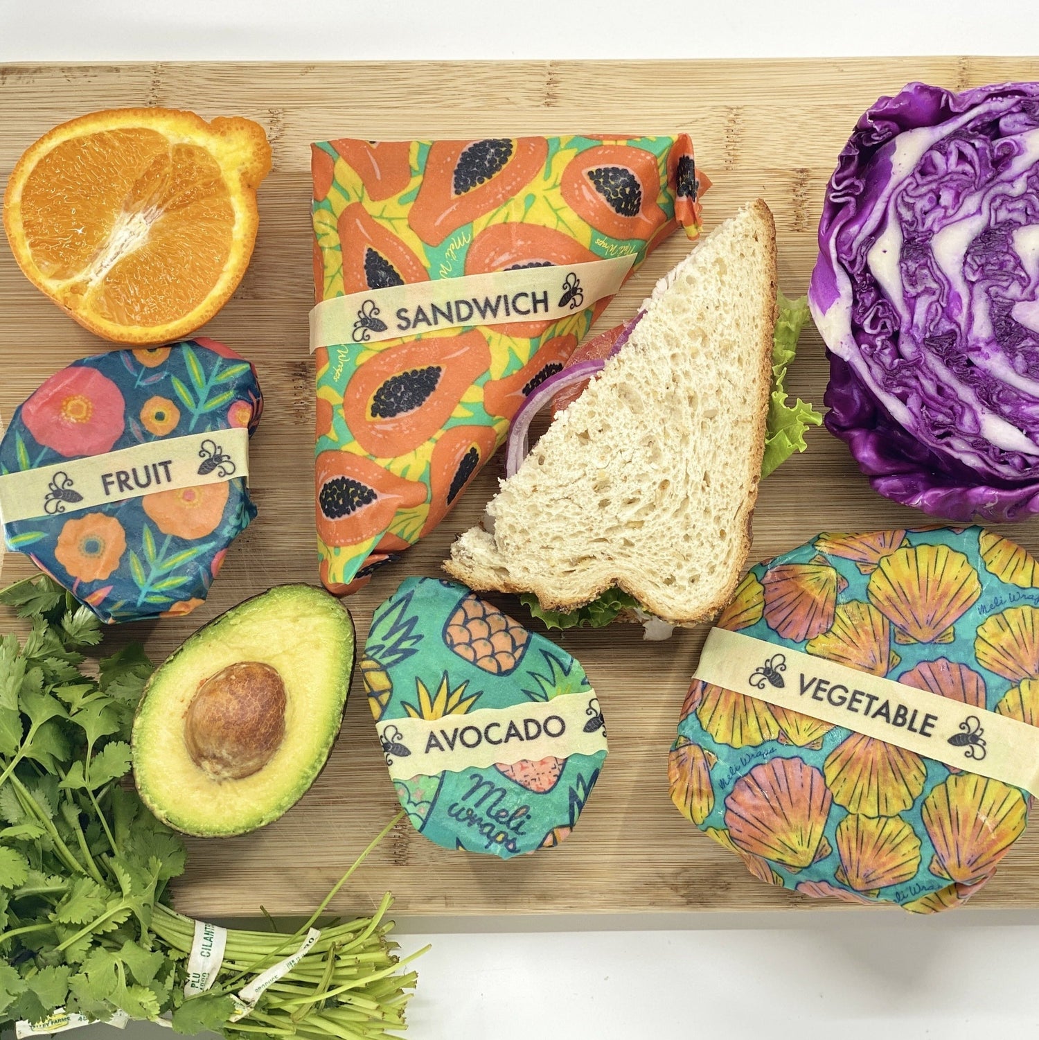 Buzz Words- Beeswax Wrap Food Labels
