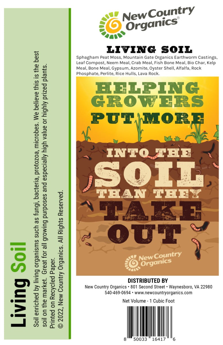 New Country Organics Living Soil, 1 cu.ft.