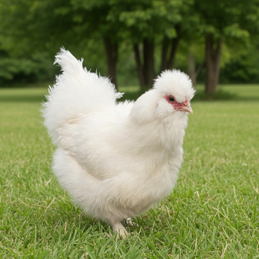 Pullet: Silked White Easter Egger, Shipping Week of