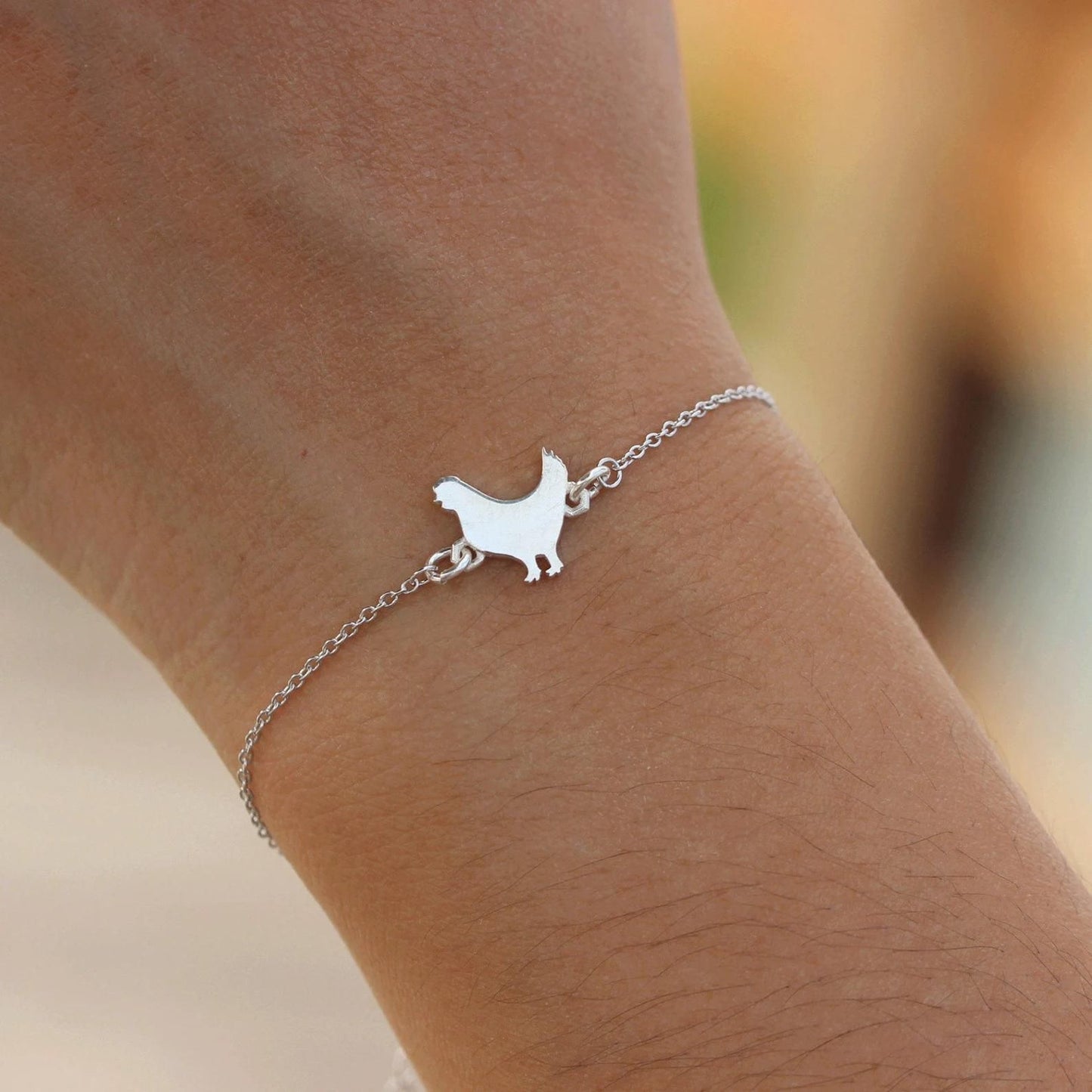 Sterling Silver Chicken Bracelet