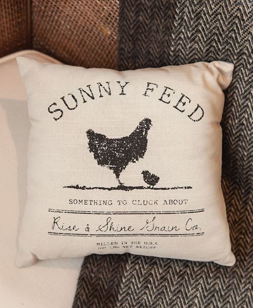 Chicken Accent Pillow - Sunny Feed