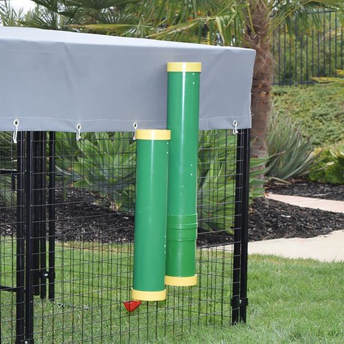 Outside Fill Chicken Feeder/Waterer