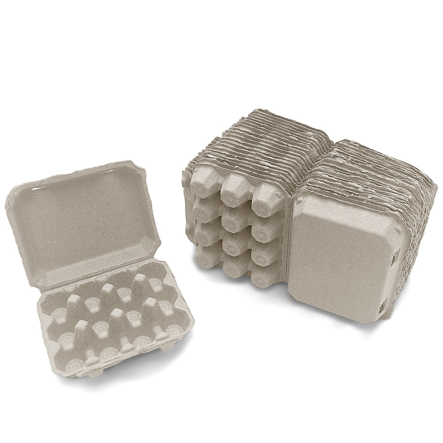 Henlay quail egg cartons are made from recycled cardboard. 
