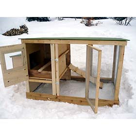 Urban Chicken Coop Plans (up to 4 chickens)