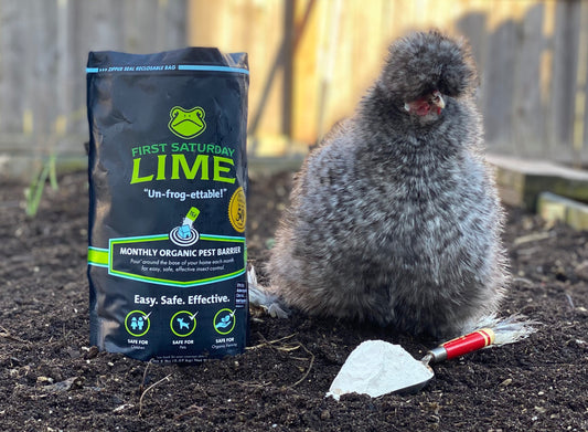 Use First Saturday Lime for Chickens & Your Garden Will Thank You!