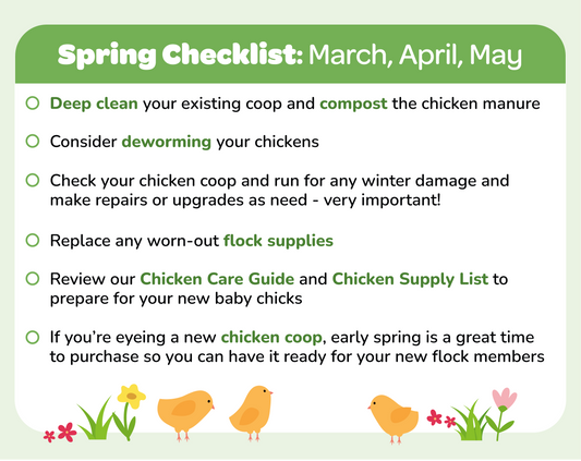 Backyard Chicken Care Calendar - A Year-Round Checklist