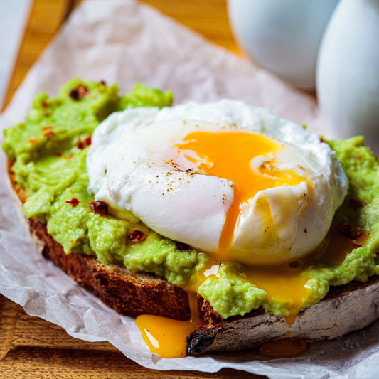 Poached Eggs on Toast with Avocado