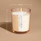 Pumpkin Spice soy candle in 12 oz tinted glass jar with wood lid
