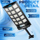 60W 90W Solar Outdoor Dusk to Dawn Lights with Remote Control
