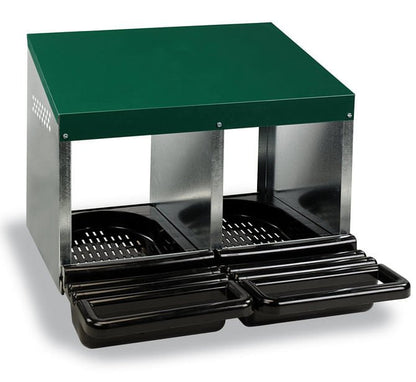 Multi-Compartment Poultry Laying Nesting Boxes with Easy-Clean Plastic Floors