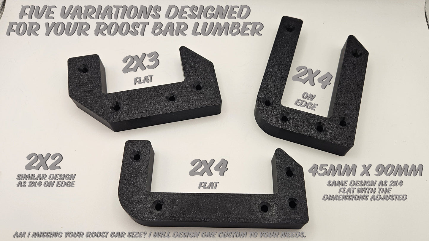Chicken Roost Bar Mount Bracket (Pair)