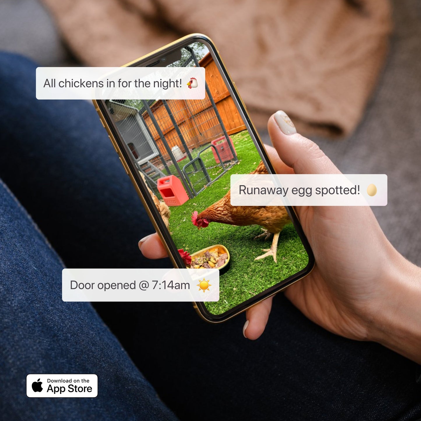 The Smart Coop + Steel Run (4-6 chickens)