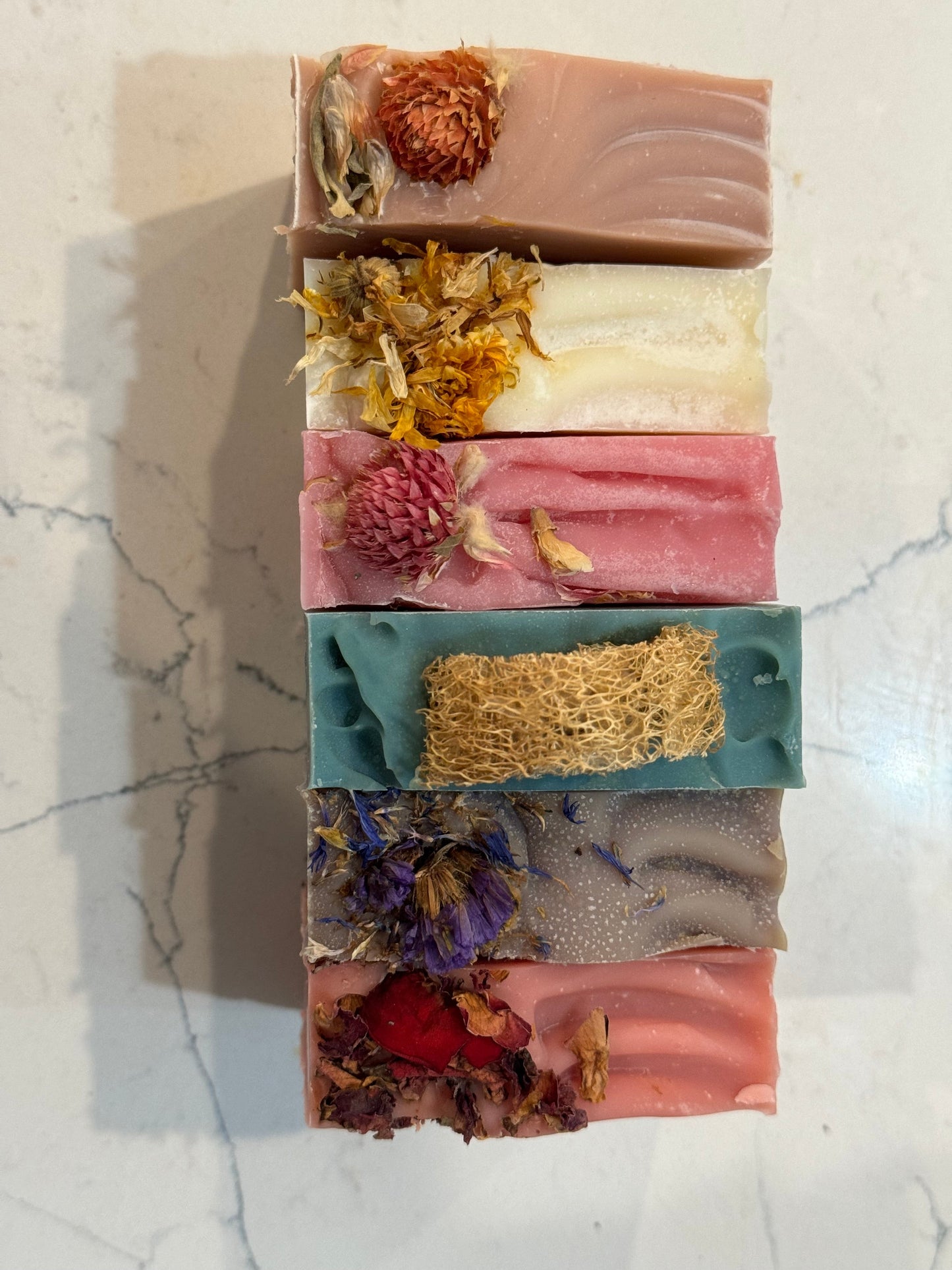 Botanical Collection Gift Set of Goat Milk Luxury Handmade Soap with Botanicals