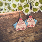 Adorable Wood Chicken Earrings