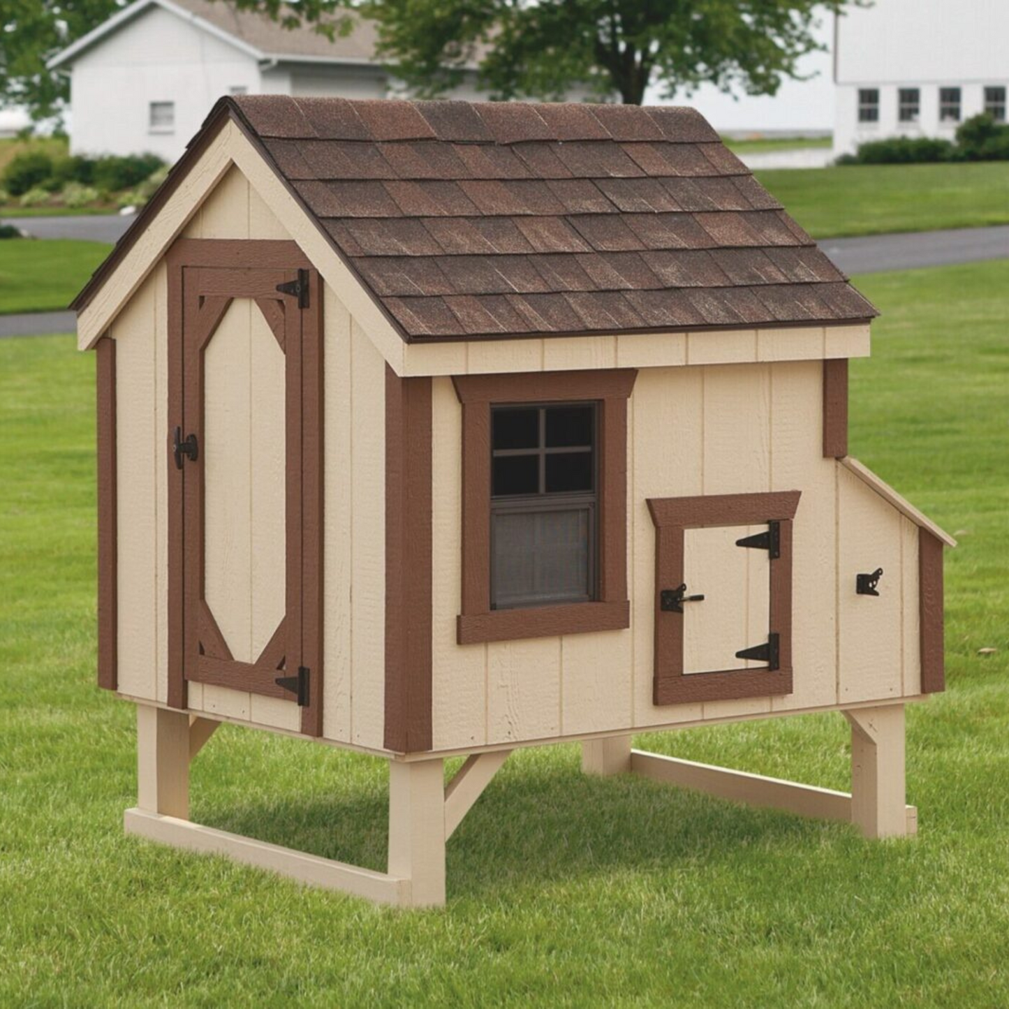 Custom Amish-Built 4'x4' A-Frame Chicken Coop
