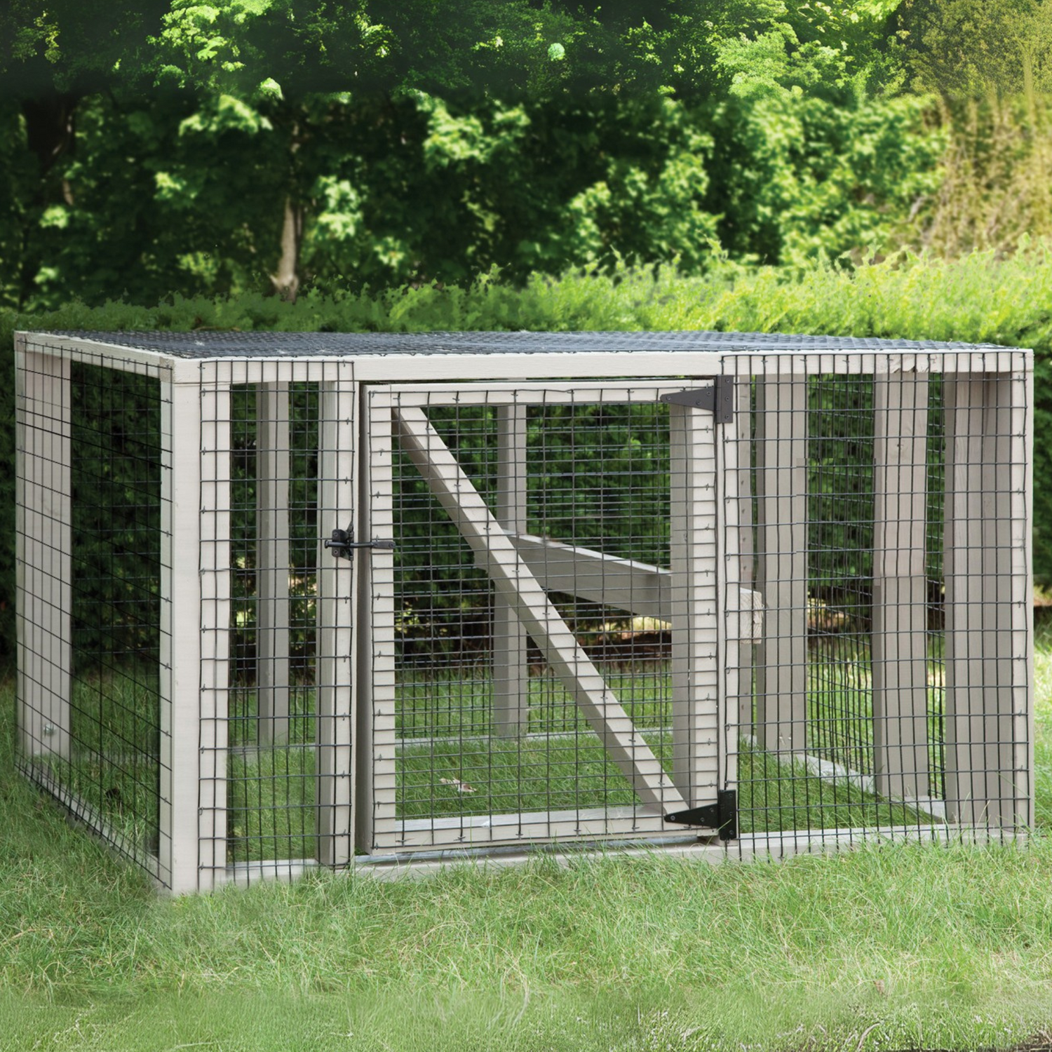 Custom Amish-Built 5'x7'x3' Chicken Run