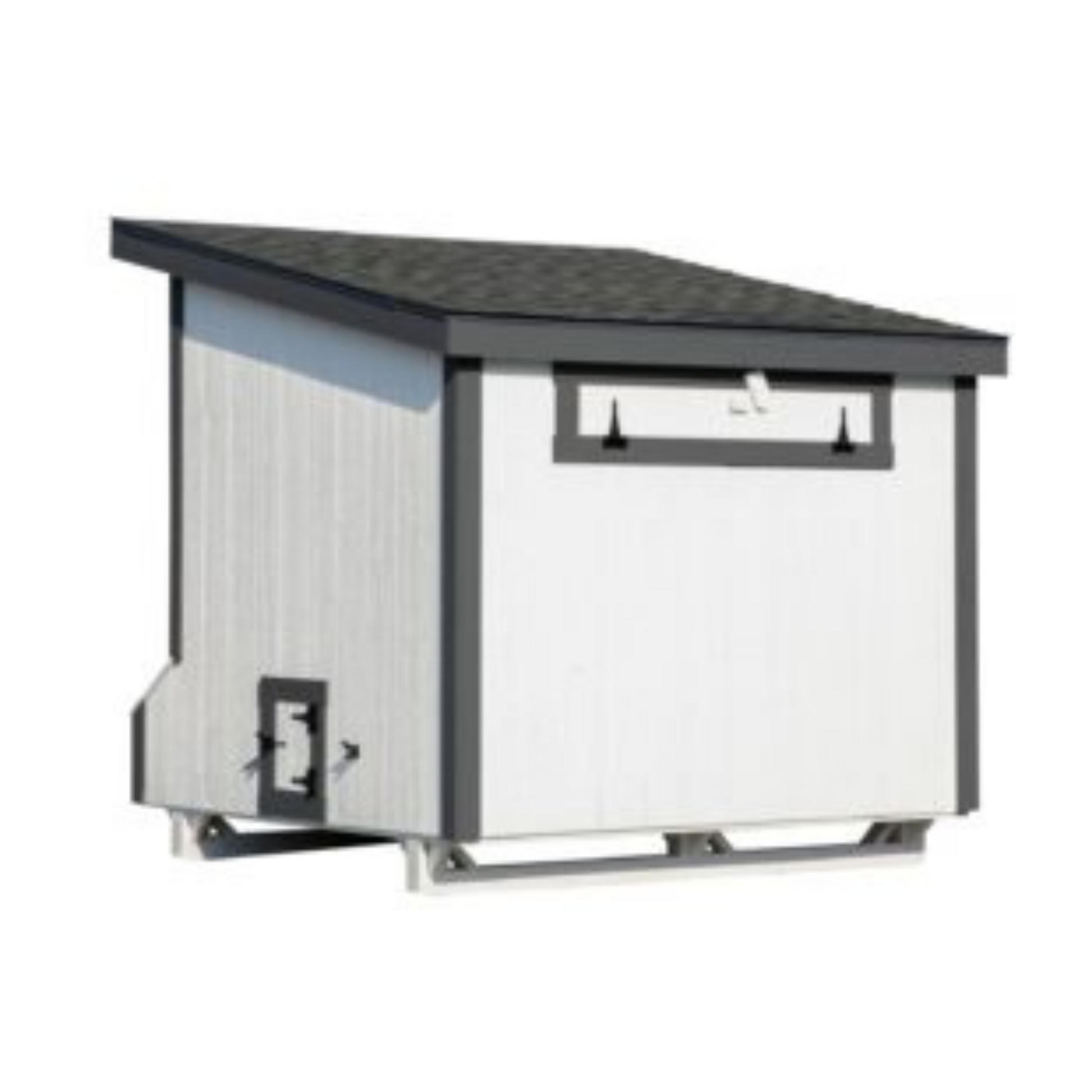 Custom Amish-Built 7'x8' Lean-To Chicken Coop