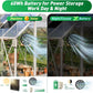 10" Solar Exhaust Intake Fan with Battery&42W Solar Panel