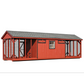 Custom Amish-Built 8'x28' A-Frame Chicken Coop plus Run