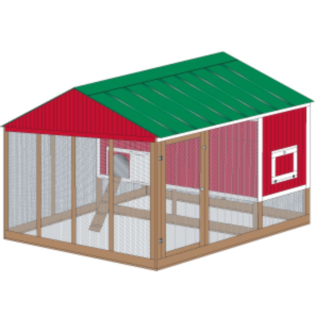 Chicken Coop Plans, two sets! (Up to 10 chickens) My Pet Chicken