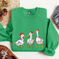 Adorable Christmas Ducks, Santa, Farmlife Sweatshirt