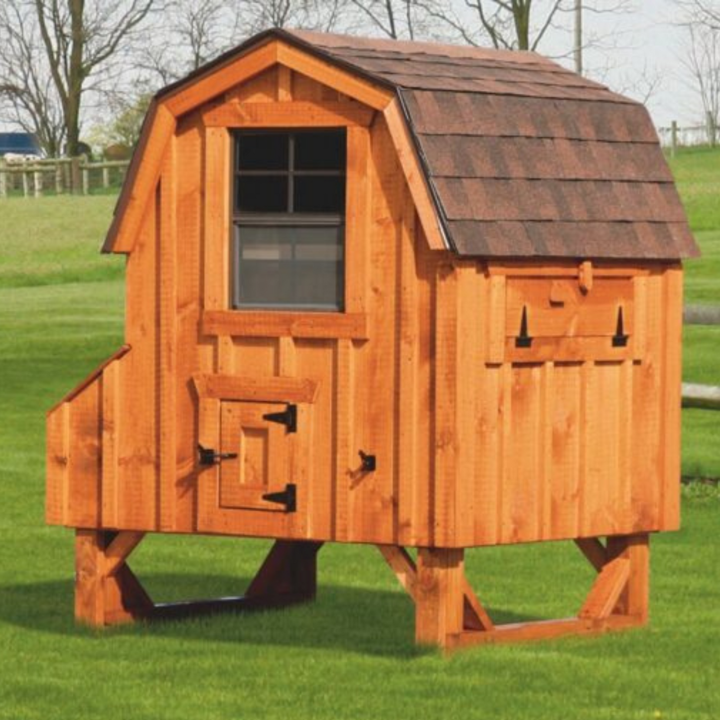 Custom Amish-Built Dutch Style 4'x4' Chicken Coop