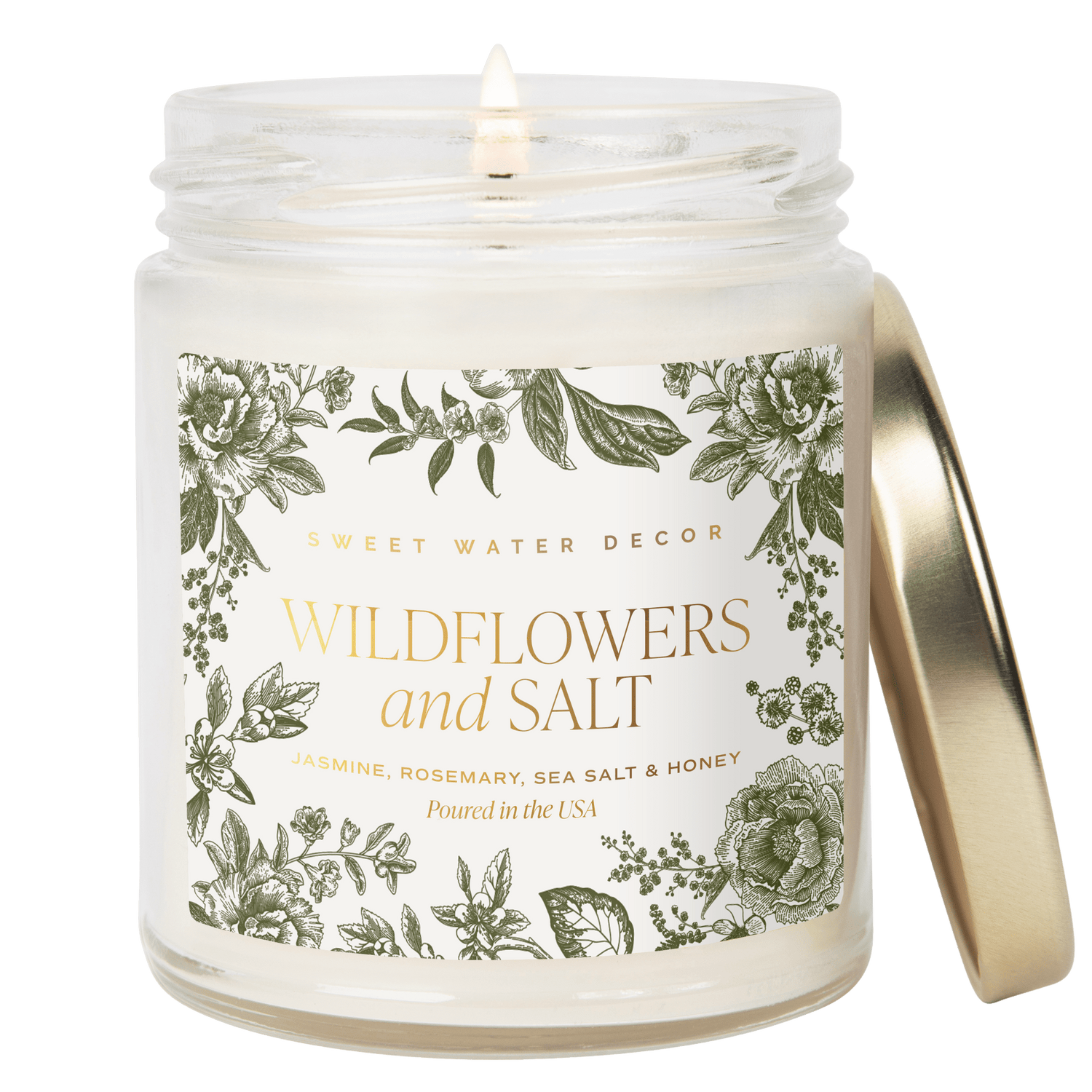 Wildflowers and Salt scented candle.