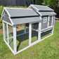 Cheyenne Chicken Coop, Grey & White (up to 4 chickens)