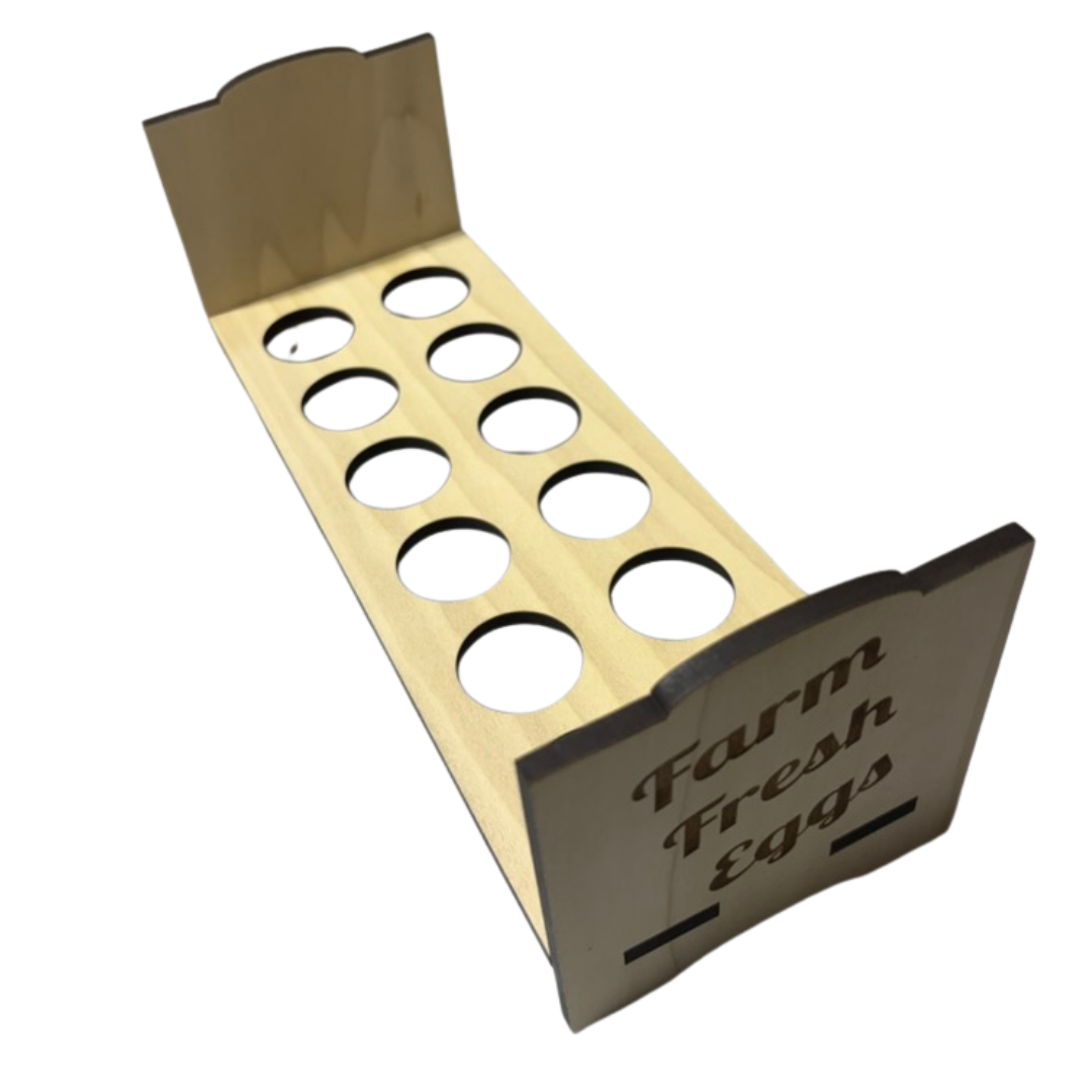 Countertop Chicken Egg Holder for Farm Fresh Eggs