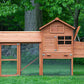 This chicken coop is designed for those of you whose flocks need extra ventilation in summer.