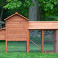 The tongue-and-groove roof on both the coop and run is attractive and will add to the lifespan of your Clubhouse  Coop.