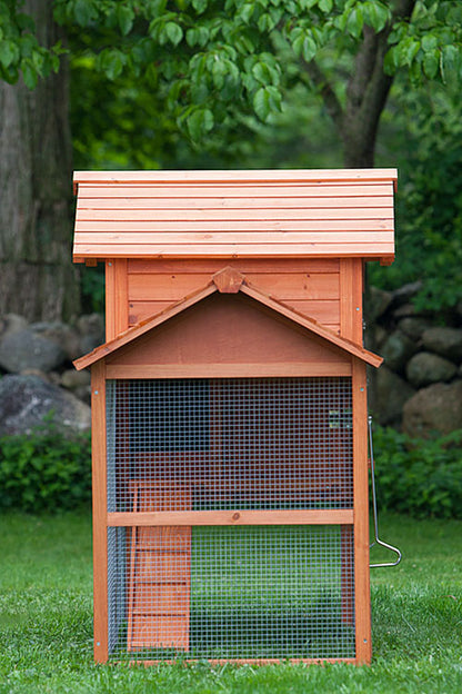 The Clubhouse Chicken coop has two latches on every door provides extra protection.