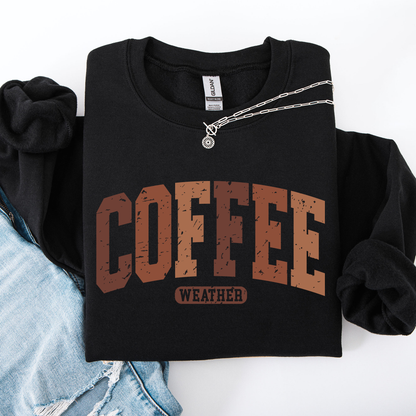 Checkered pumpkin crewneck sweatshirt
