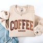 Checkered pumpkin crewneck sweatshirt