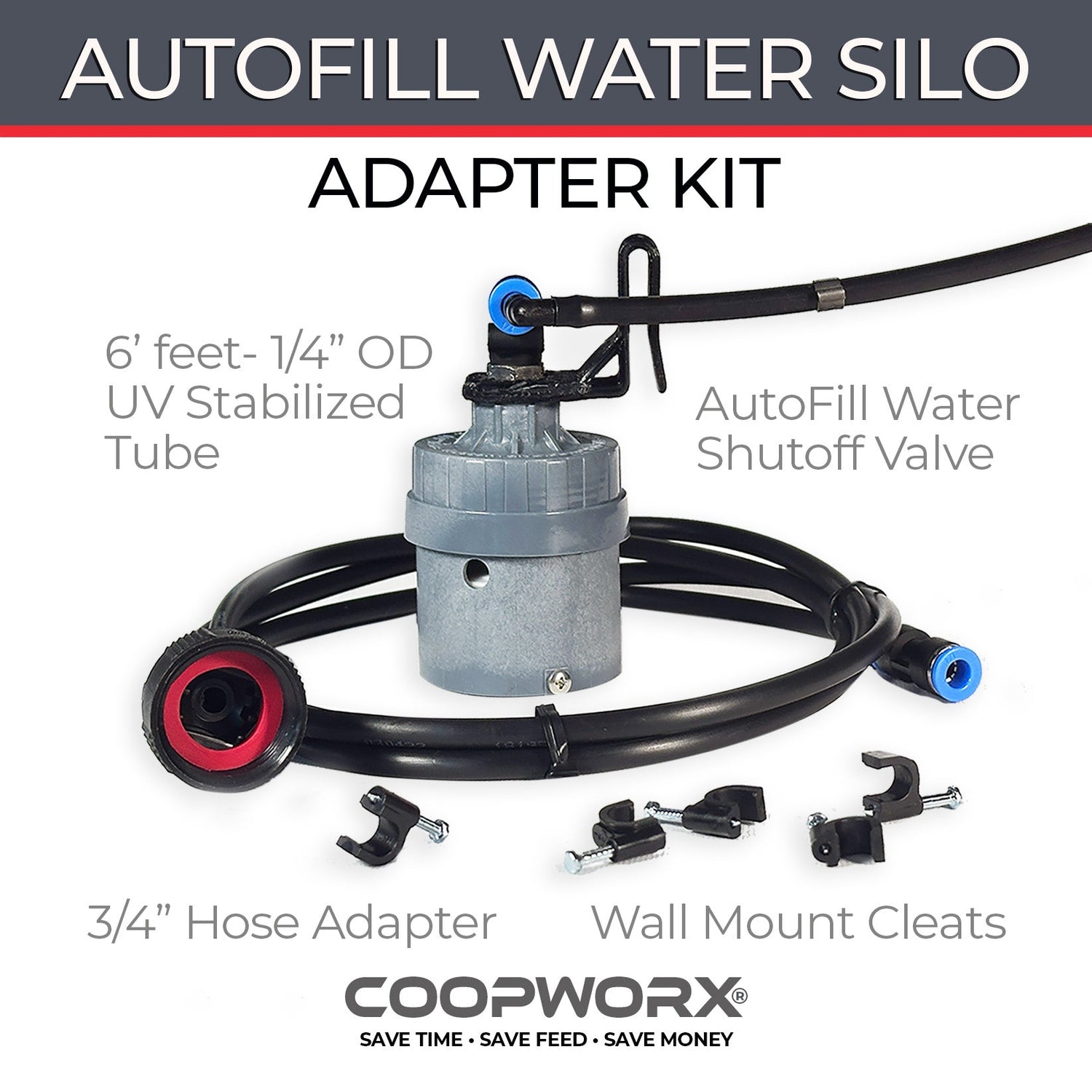 CoopWorx Autofill Water Valve Adapter Kit