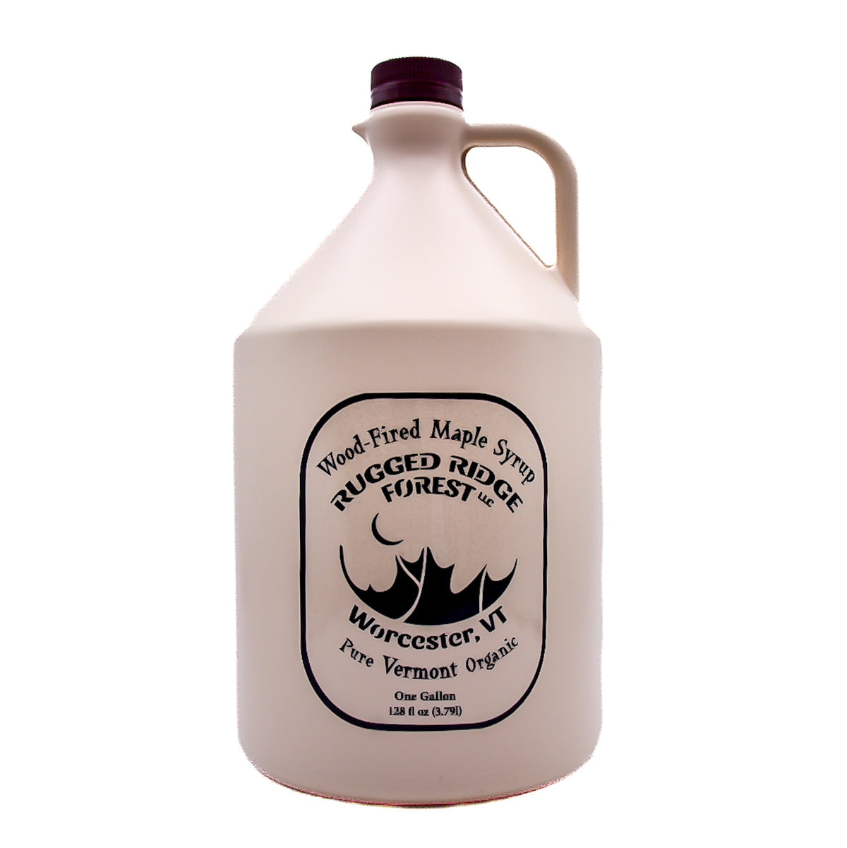 Gallon of wood-fired organic Vermont maple syrup