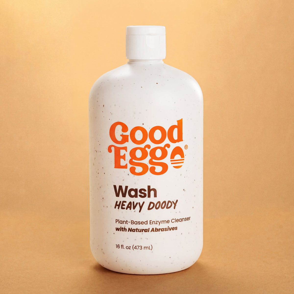 Bottle of Good Eggo Wash Heavy Doody on a beige background