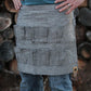 Grey Denim Egg gathering waist Apron!