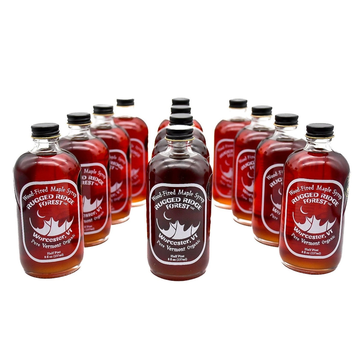 Wood-Fired Maple Syrup Case of Half Pints (12/case)