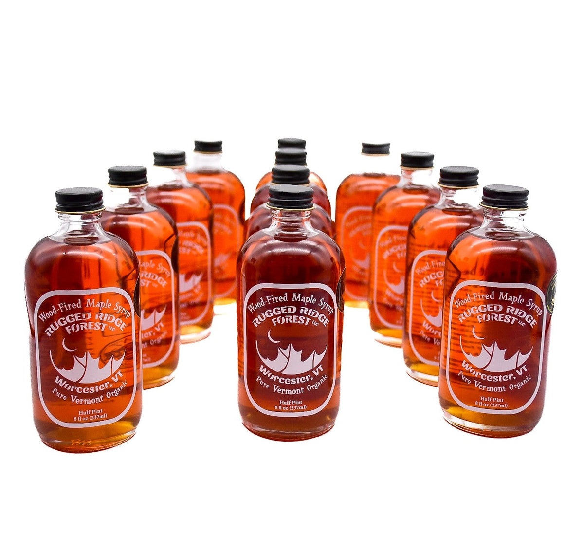 Wood-Fired Maple Syrup Case of Half Pints (12/case)