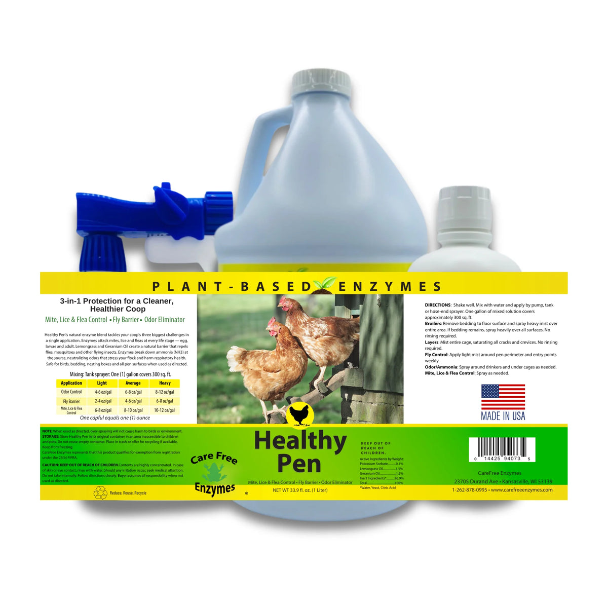 Carefree Enzymes Healthy Pen (Parasite & Odor Control)