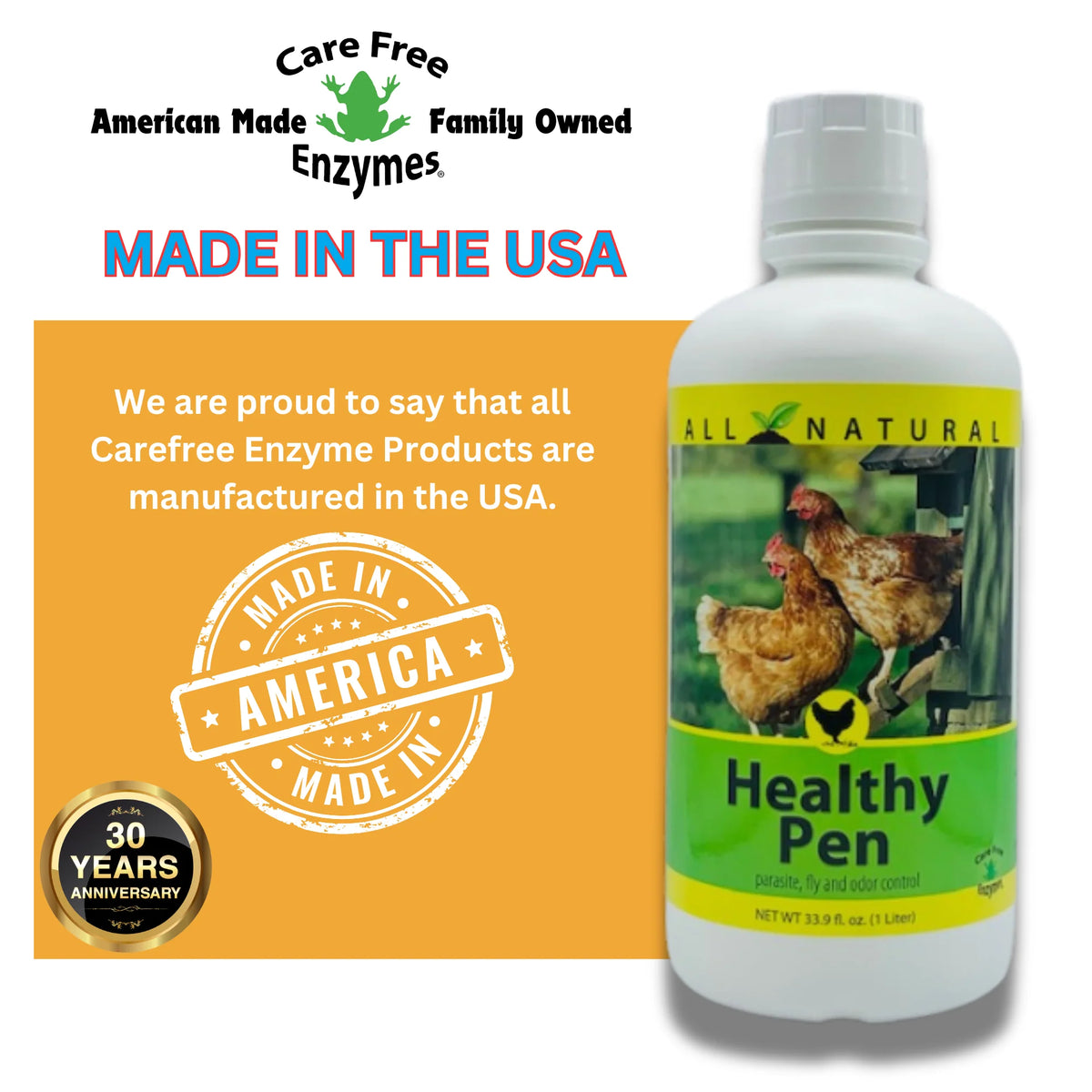 Carefree Enzymes Healthy Pen (Parasite & Odor Control)